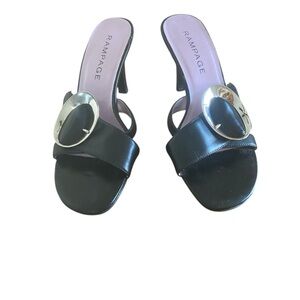 Rampage brand, black sandals.  8M